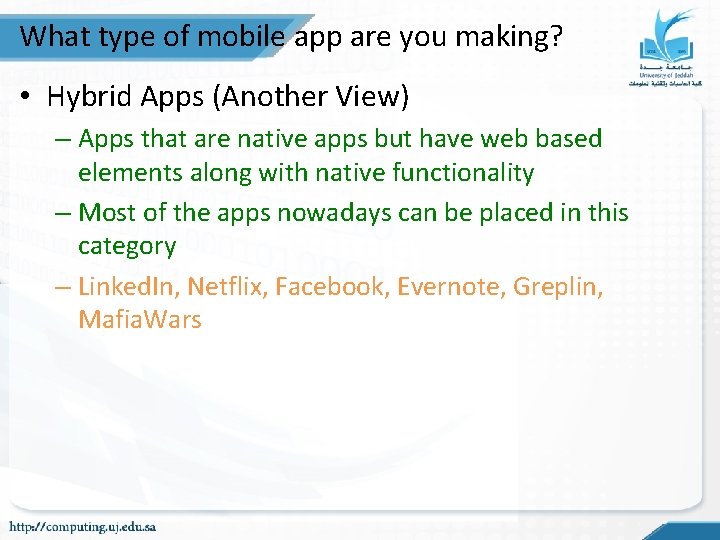 What type of mobile app are you making? • Hybrid Apps (Another View) – What type of mobile app are you making? • Hybrid Apps (Another View) –