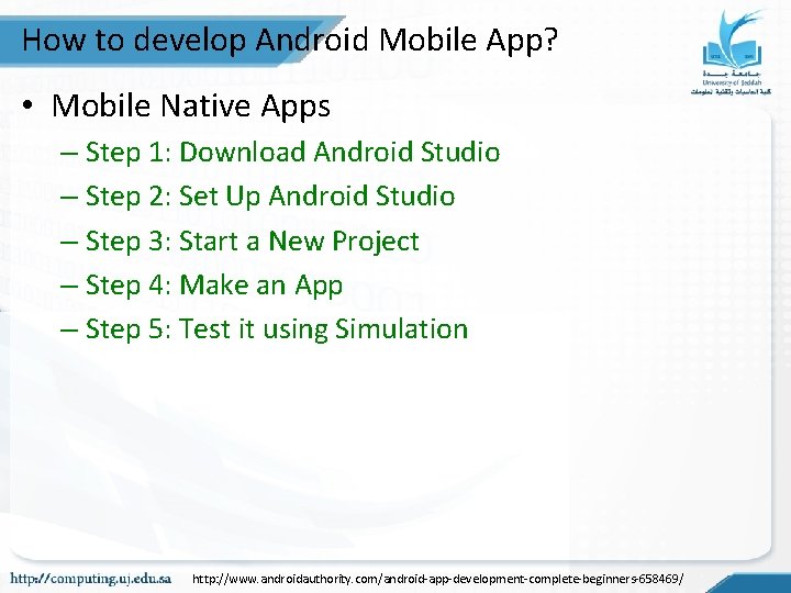 How to develop Android Mobile App? • Mobile Native Apps – Step 1: Download How to develop Android Mobile App? • Mobile Native Apps – Step 1: Download