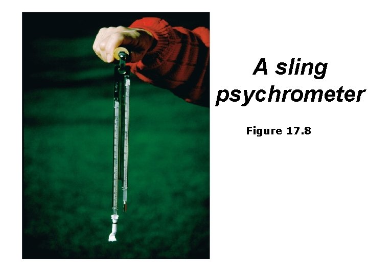 A sling psychrometer Figure 17. 8 