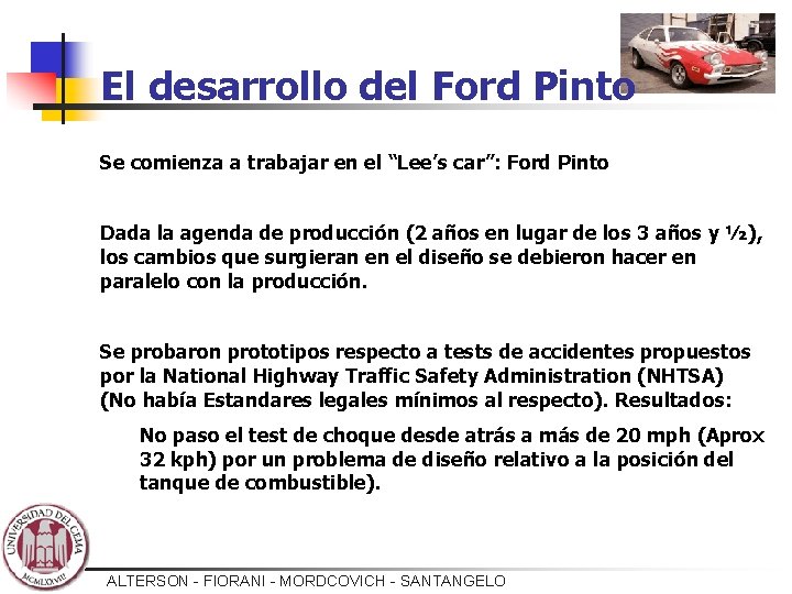 El desarrollo del Ford Pinto Se comienza a trabajar en el “Lee’s car”: Ford