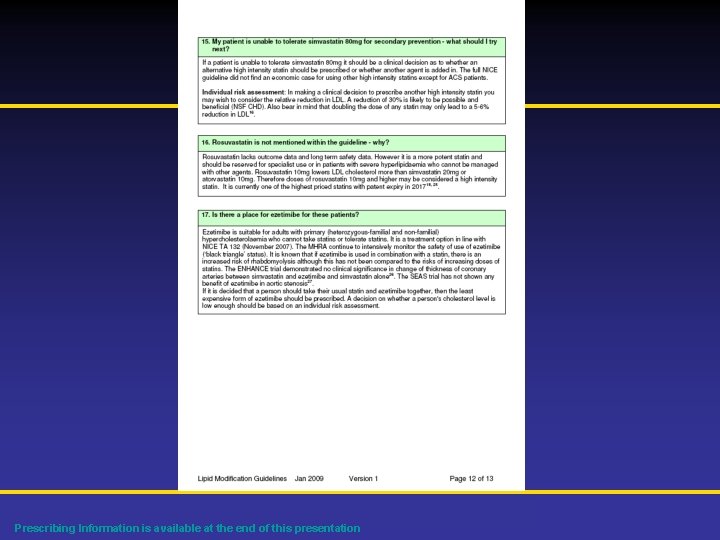 Prescribing Information is available at the end of this presentation 