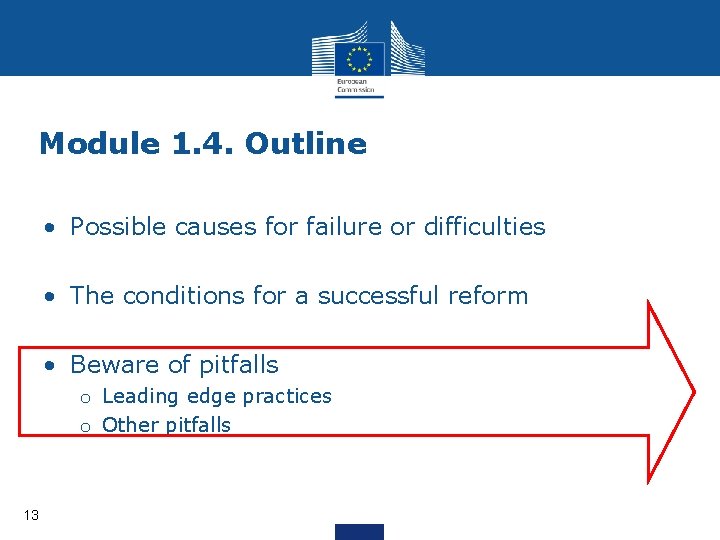 Module 1. 4. Outline • Possible causes for failure or difficulties • The conditions