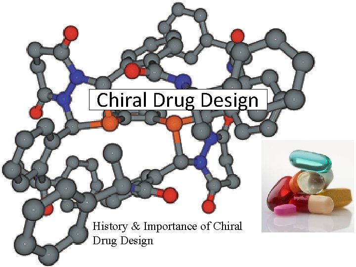 Chiral Drug Design History & Importance of Chiral Drug Design 
