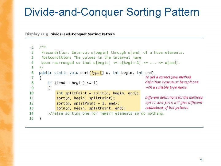 Divide-and-Conquer Sorting Pattern 4 