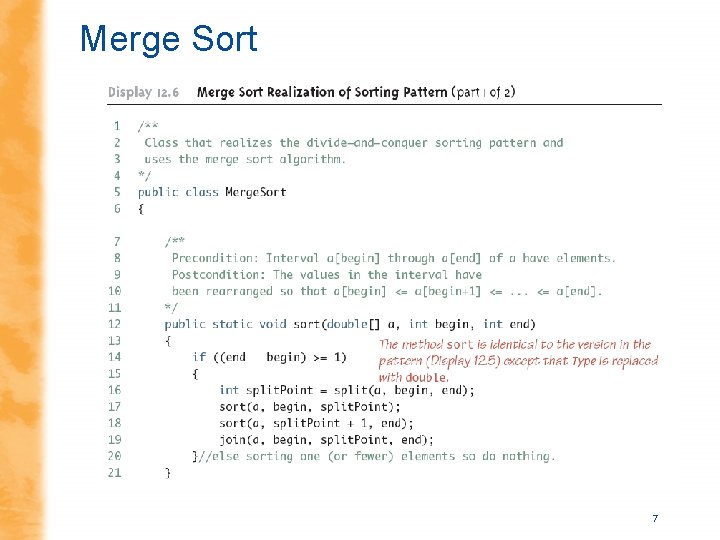 Merge Sort 7 