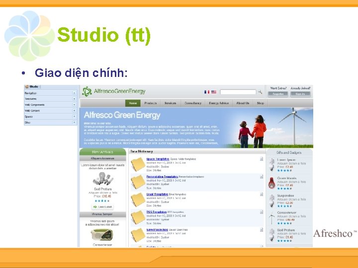 Studio (tt) • Giao diện chính: 