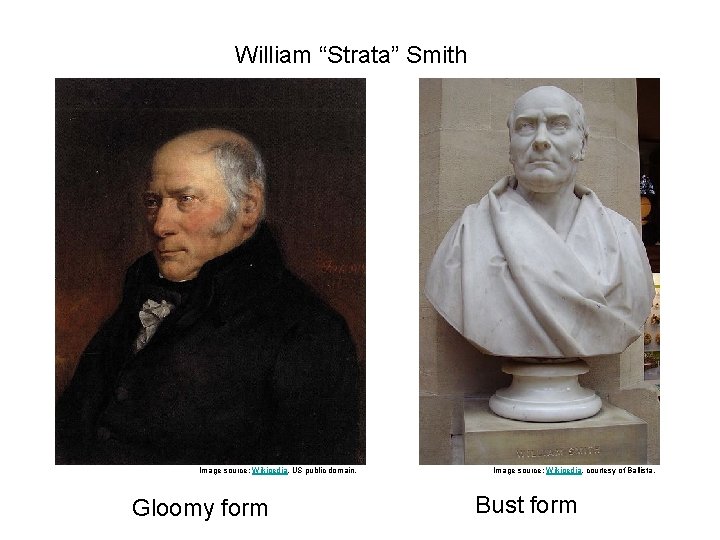 William “Strata” Smith Image source: Wikipedia, US public domain. Gloomy form Image source: Wikipedia,