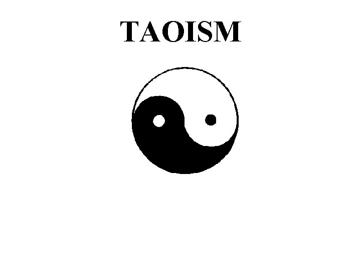 TAOISM 