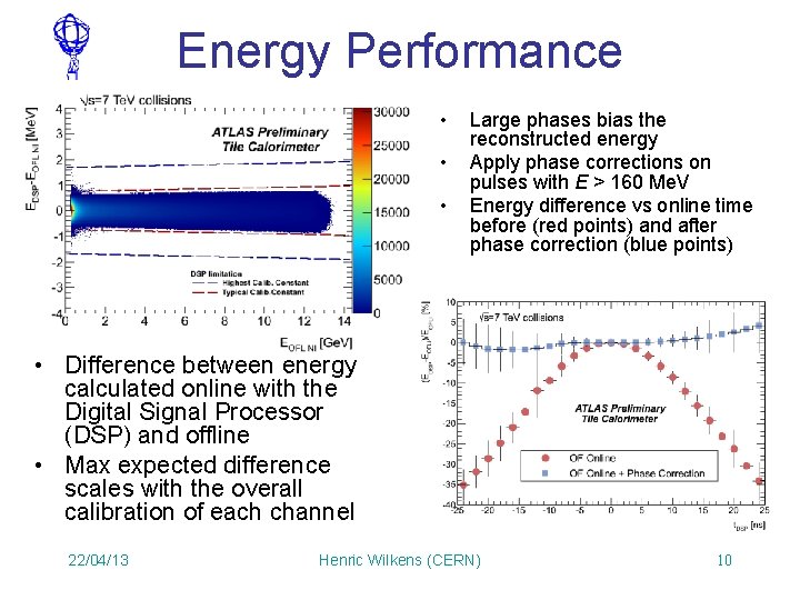 Energy Performance • • • Large phases bias the reconstructed energy Apply phase corrections