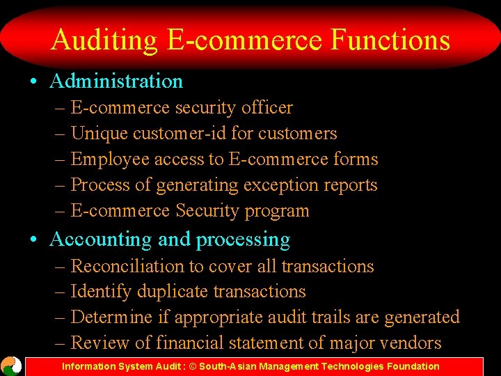 Chapter 8 Auditing in an Environment Information