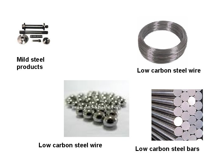 Mild steel products Low carbon steel wire Low carbon steel bars 