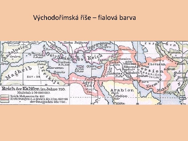 Východořímská říše – fialová barva 