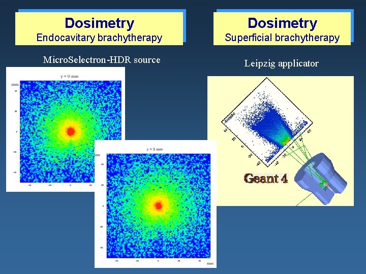 Dosimetry Endocavitary brachytherapy Superficial brachytherapy Micro. Selectron-HDR source Leipzig applicator Dosimetry Endocavitary brachytherapy Superficial brachytherapy Micro. Selectron-HDR source Leipzig applicator