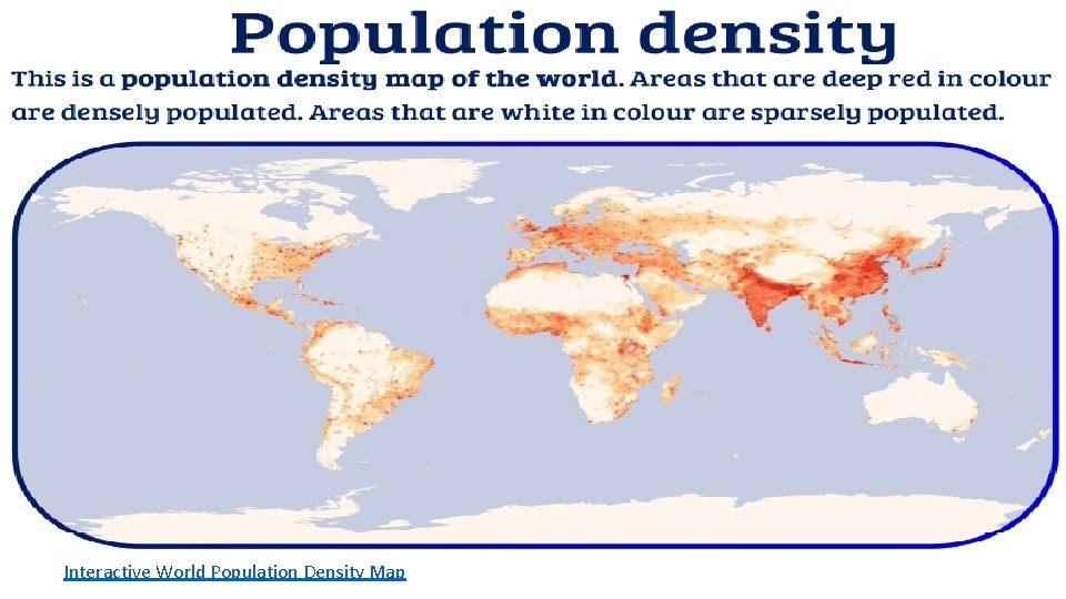 Interactive World Population Density Map 