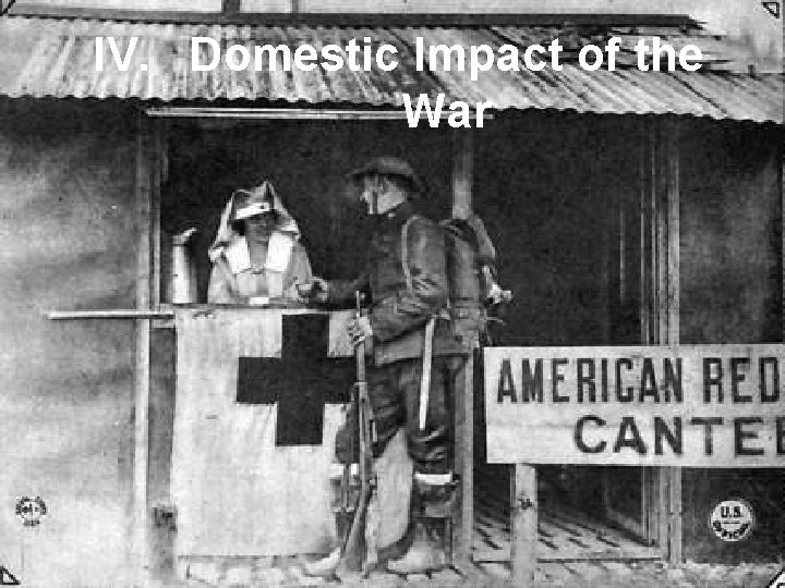 IV. Domestic Impact of the War 