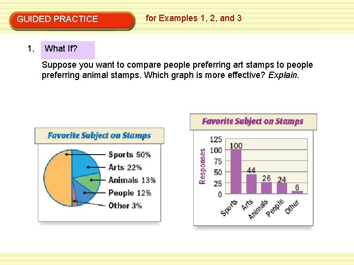 GUIDED PRACTICE 1. for Examples 1, 2, and 3 What If? Suppose you want