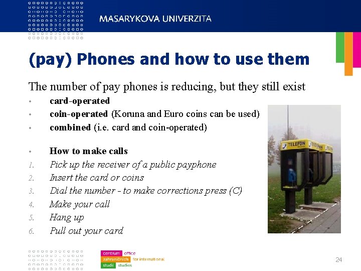 (pay) Phones and how to use them The number of pay phones is reducing,