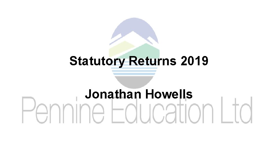 Statutory Returns 2019 Jonathan Howells 