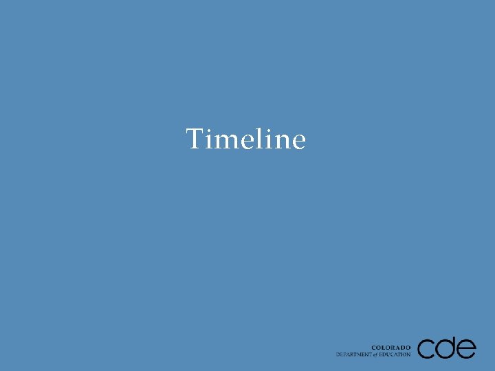 Timeline 