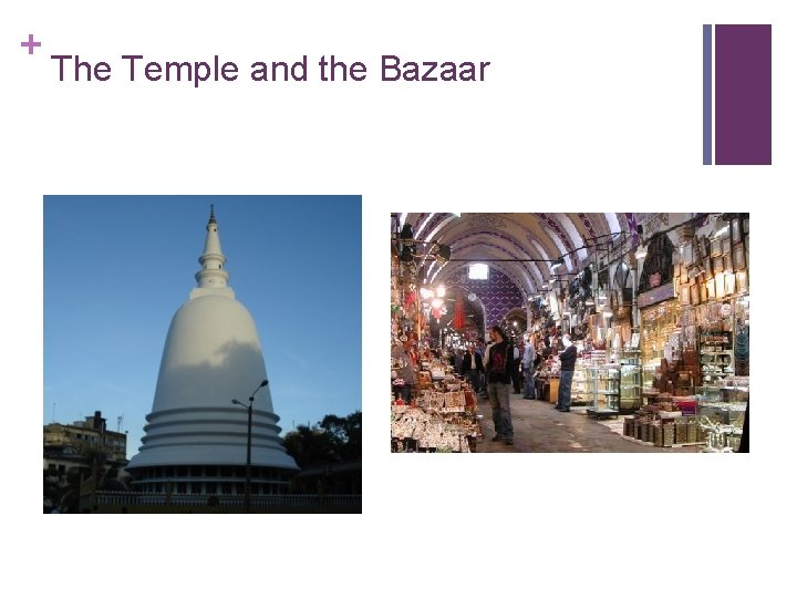 + The Temple and the Bazaar + The Temple and the Bazaar