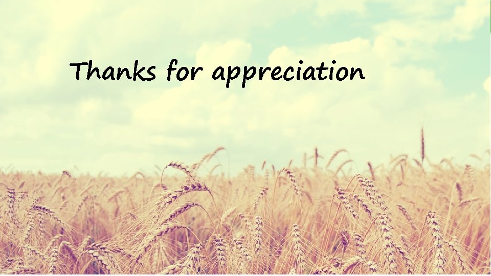 Thanks for appreciation 