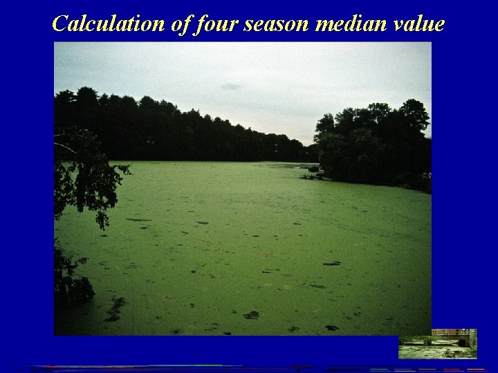 Calculation of four season median value 