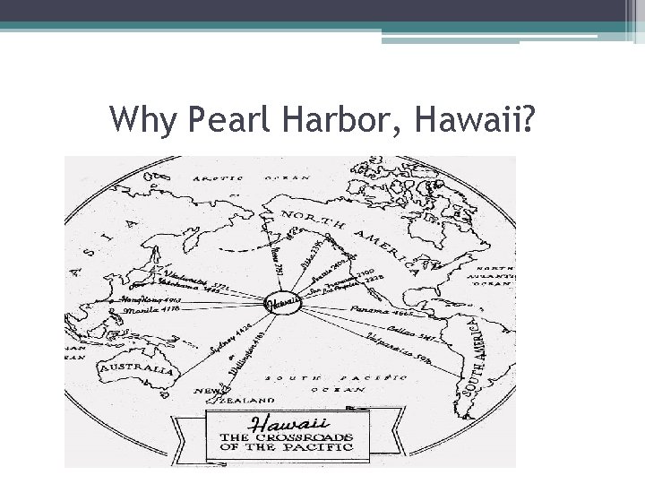 Why Pearl Harbor, Hawaii? 