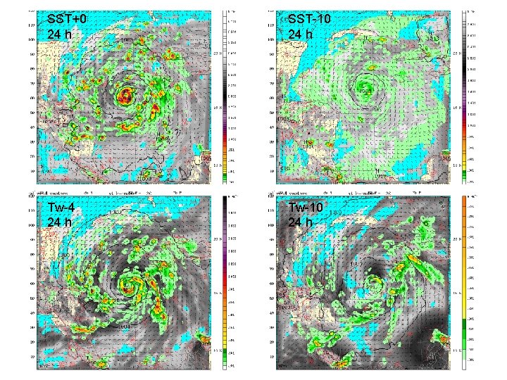 SST+0 24 h SST-10 24 h Tw-4 24 h Tw-10 24 h 