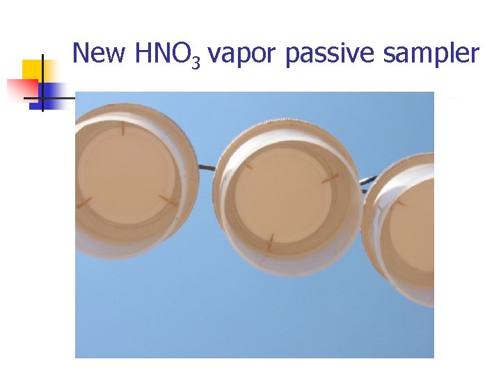 New HNO 3 vapor passive sampler 