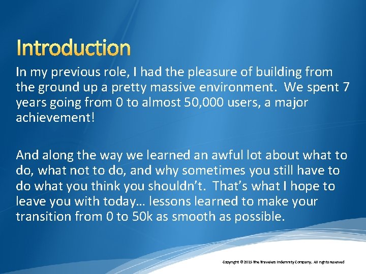 Introduction In my previous role, I had the pleasure of building from the ground