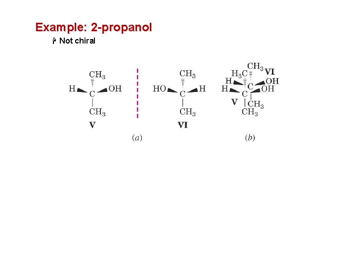 Example: 2 -propanol H Not chiral 