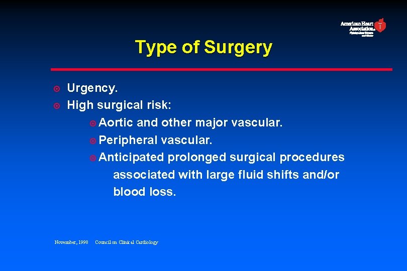 Guidelines for Perioperative Cardiovascular Evaluation for Noncardiac ...