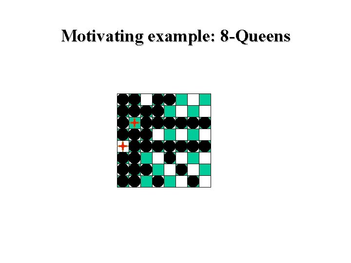 Motivating example: 8 -Queens 