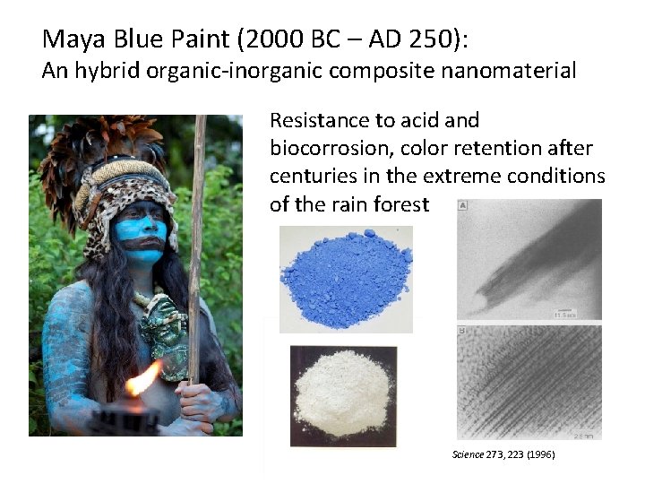 Maya Blue Paint (2000 BC – AD 250): An hybrid organic-inorganic composite nanomaterial Resistance