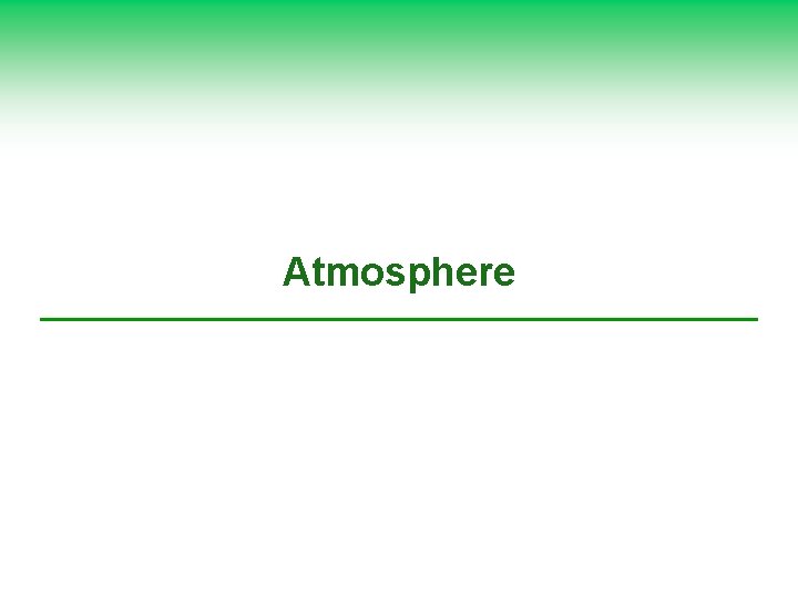 Atmosphere 