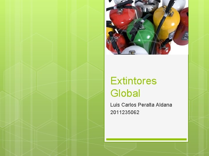 Extintores Global Luis Carlos Peralta Aldana 2011235062 