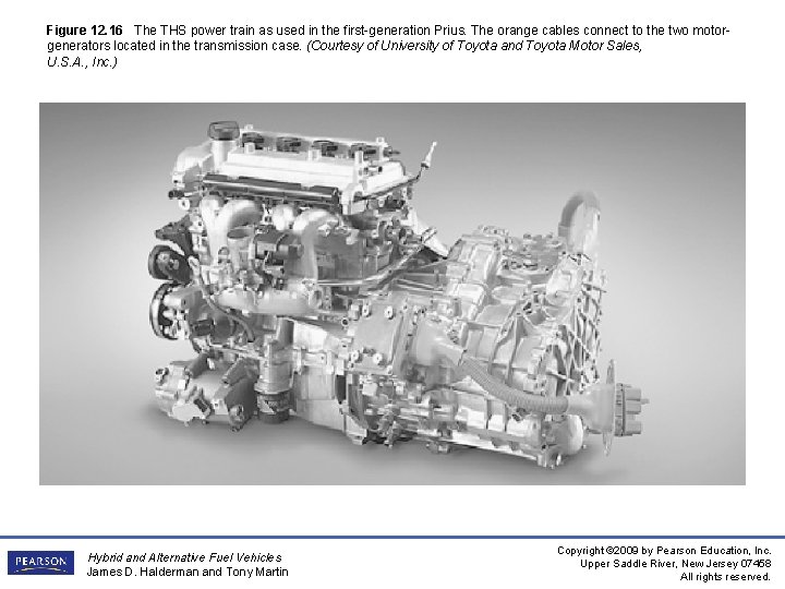 Figure 12. 16 The THS power train as used in the first-generation Prius. The