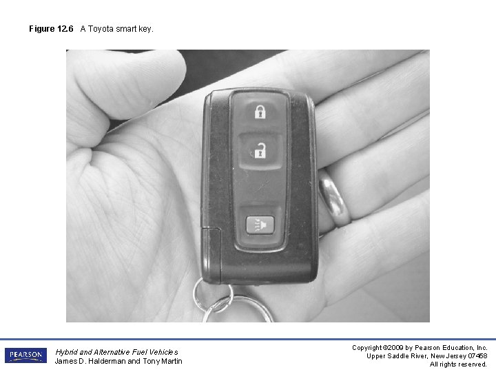 Figure 12. 6 A Toyota smart key. Hybrid and Alternative Fuel Vehicles James D.