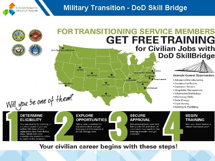Military Transition - Do. D Skill Bridge 