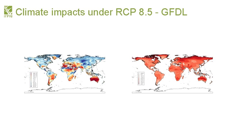 Climate impacts under RCP 8. 5 - GFDL 