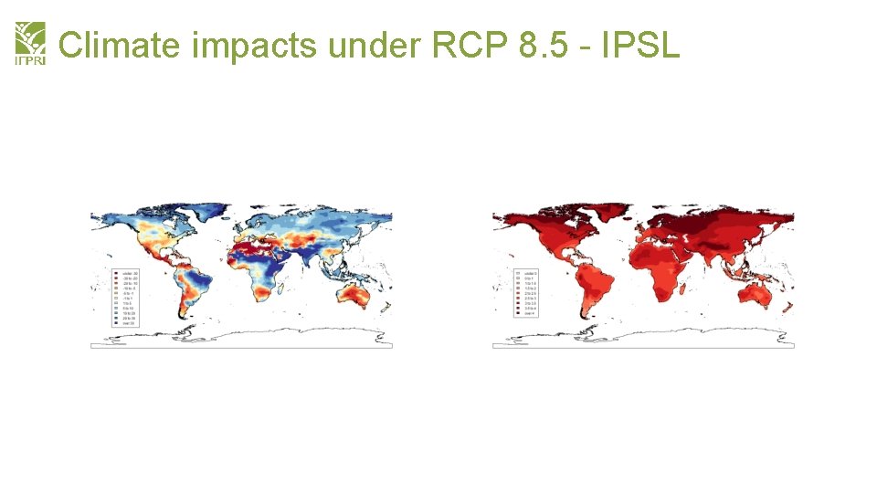 Climate impacts under RCP 8. 5 - IPSL 
