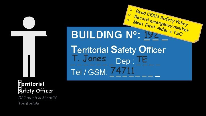 ▢ R e ▢ R ad CERN e S ▢ M cord eme afety ▢ R e ▢ R ad CERN e S ▢ M cord eme afety