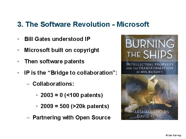 3. The Software Revolution - Microsoft • Bill Gates understood IP • Microsoft built 3. The Software Revolution - Microsoft • Bill Gates understood IP • Microsoft built