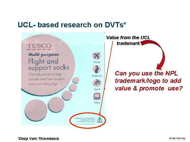UCL- based research on DVTs* Value from the UCL trademark Can you use the UCL- based research on DVTs* Value from the UCL trademark Can you use the