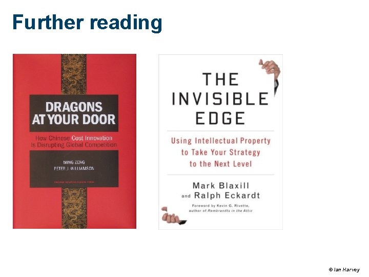 Further reading © Ian Harvey Further reading © Ian Harvey