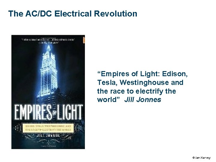 The AC/DC Electrical Revolution “Empires of Light: Edison, Tesla, Westinghouse and the race to The AC/DC Electrical Revolution “Empires of Light: Edison, Tesla, Westinghouse and the race to