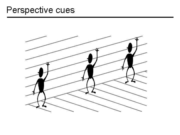 Perspective cues 