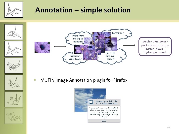 Annotation – simple solution Photo from my trip to highlands Unknown violet flower Cornflower