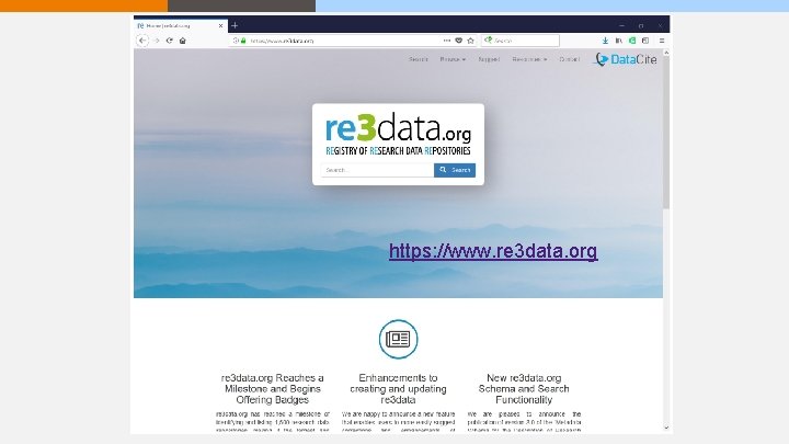 https: //www. re 3 data. org 