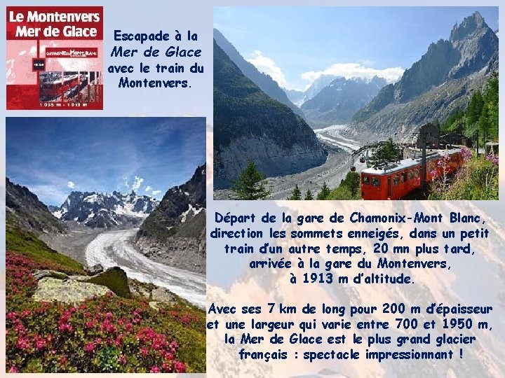 Escapade à la Mer de Glace avec le train du Montenvers. Départ de la